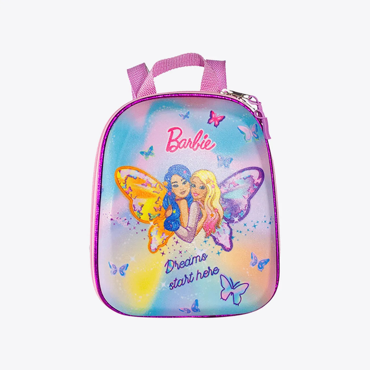 Kit Mochila e Lancheira Barbie Borboleta