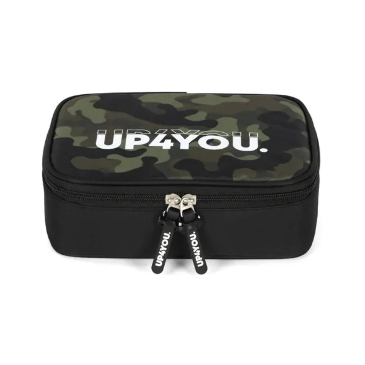 Kit Mochila de Rodas Camuflada Verde com Lancheira e Estojo