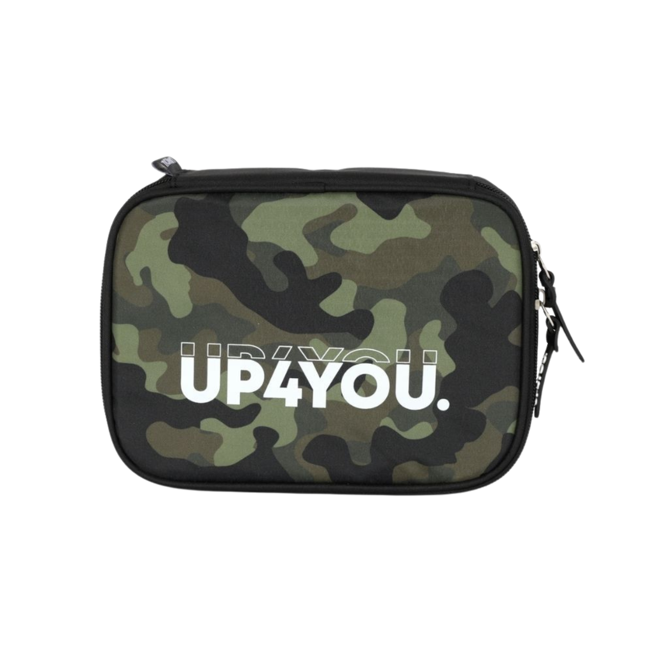 Kit Mochila de Rodas Camuflada Verde com Lancheira e Estojo