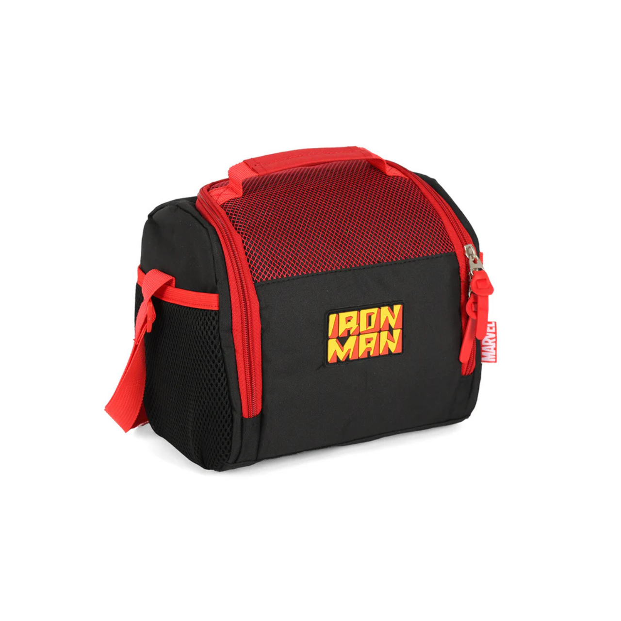 Kit Mochila de Rodas Homem de Ferro com Lancheira e Estojo
