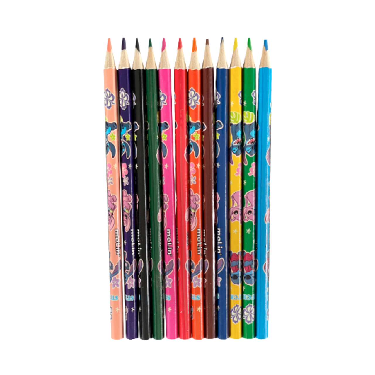 Lápis de Cor 12 Cores Molin Stitch Sorvete