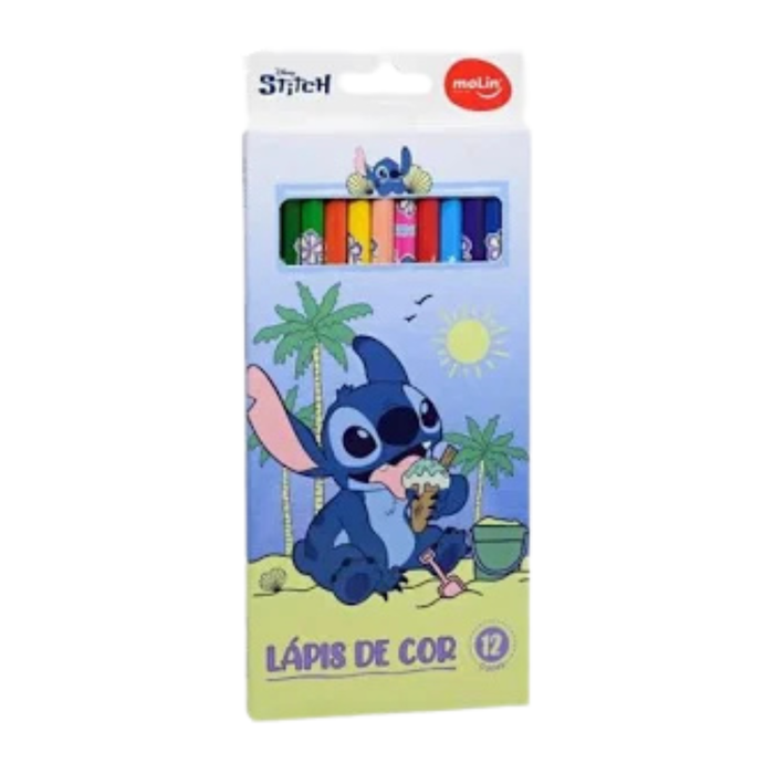 Lápis de Cor 12 Cores Molin Stitch Sorvete