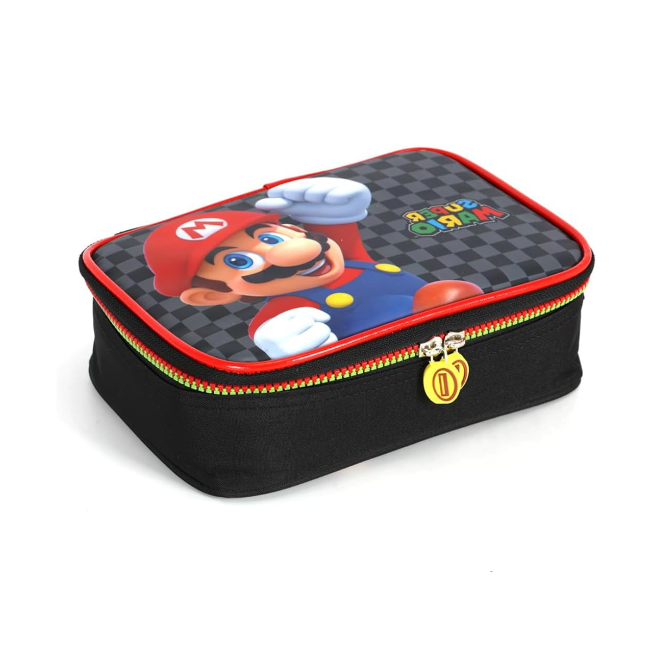 Kit Mochila de Rodas Super Mario com Lancheira e Estojo Box