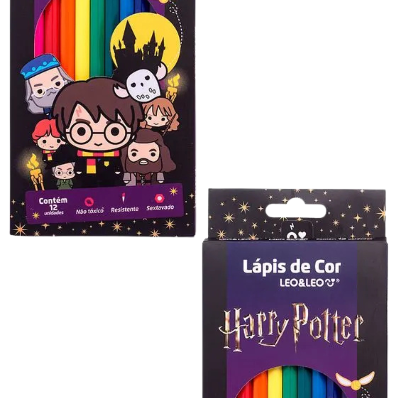 Lápis de Cor 12 Cores Leo&Leo Harry Potter