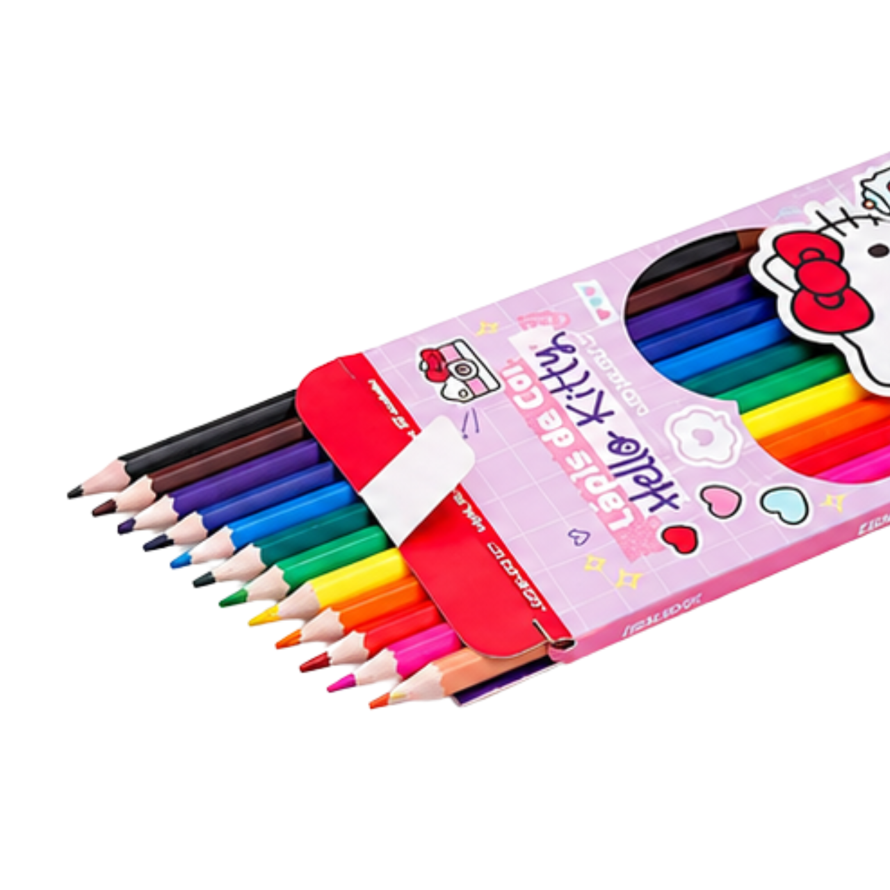 Lápis de Cor 12 Cores Leo&Leo Hello Kitty