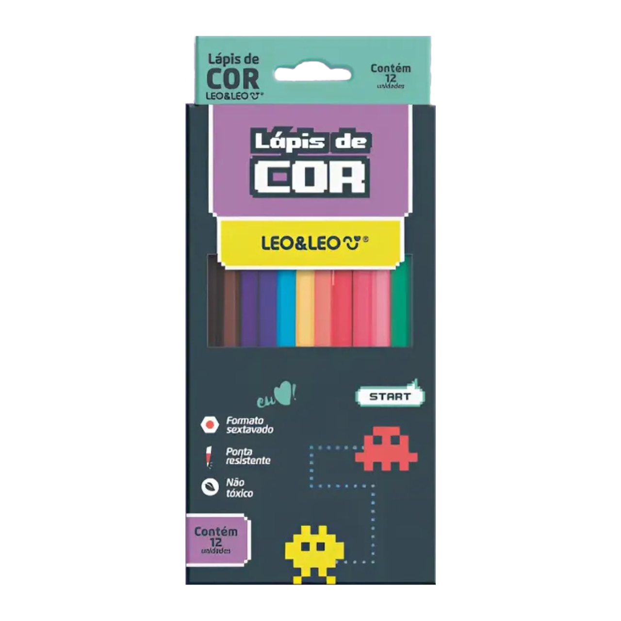 Lápis de Cor 12 Cores Leo&Leo Start