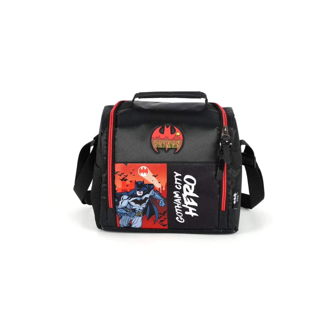 Kit Mochila de Rodas Batman com Lancheira e Estojo Box