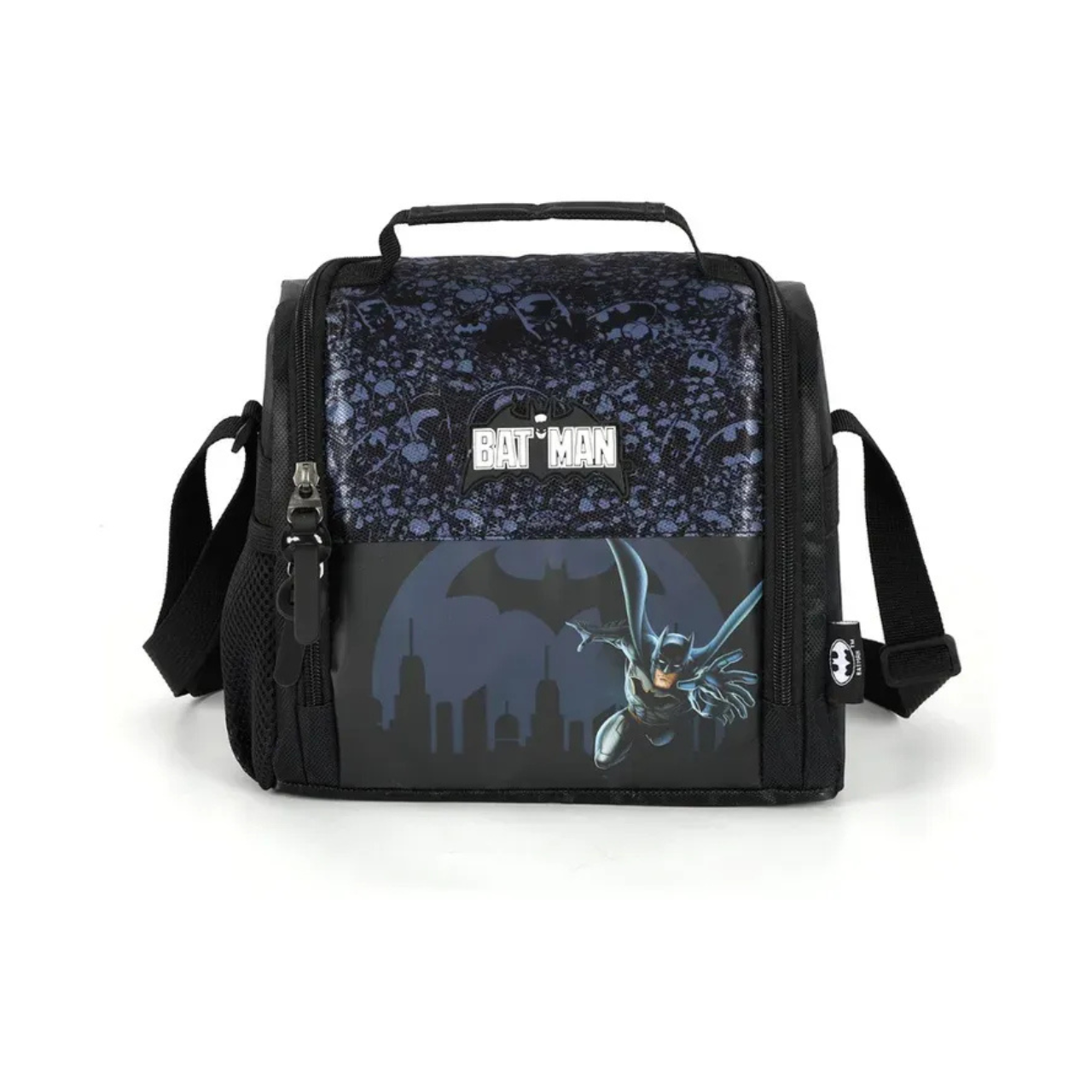 Kit Mochila de Rodas Batman com Lancheira e Estojo Box