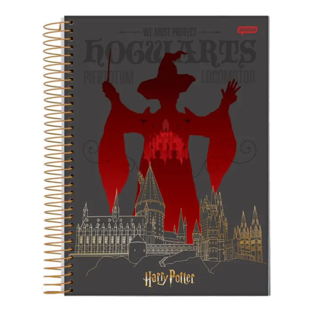 Caderno Universitário Harry Potter Castelo de Hogwarts 10 Matérias Jandaia