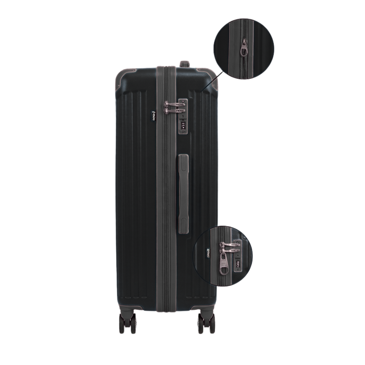 Mala de Viagem 32kg Hinza ABS Preta com Cadeado TSA