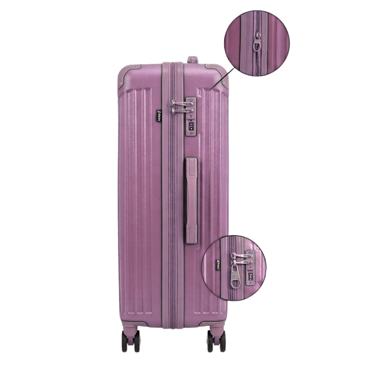 Mala de Bordo 10kg Hinza ABS Lilás com Cadeado TSA