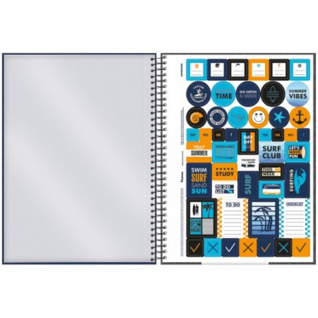 Caderno Universitário Espiral Life & Style Foroni 1 Matéria