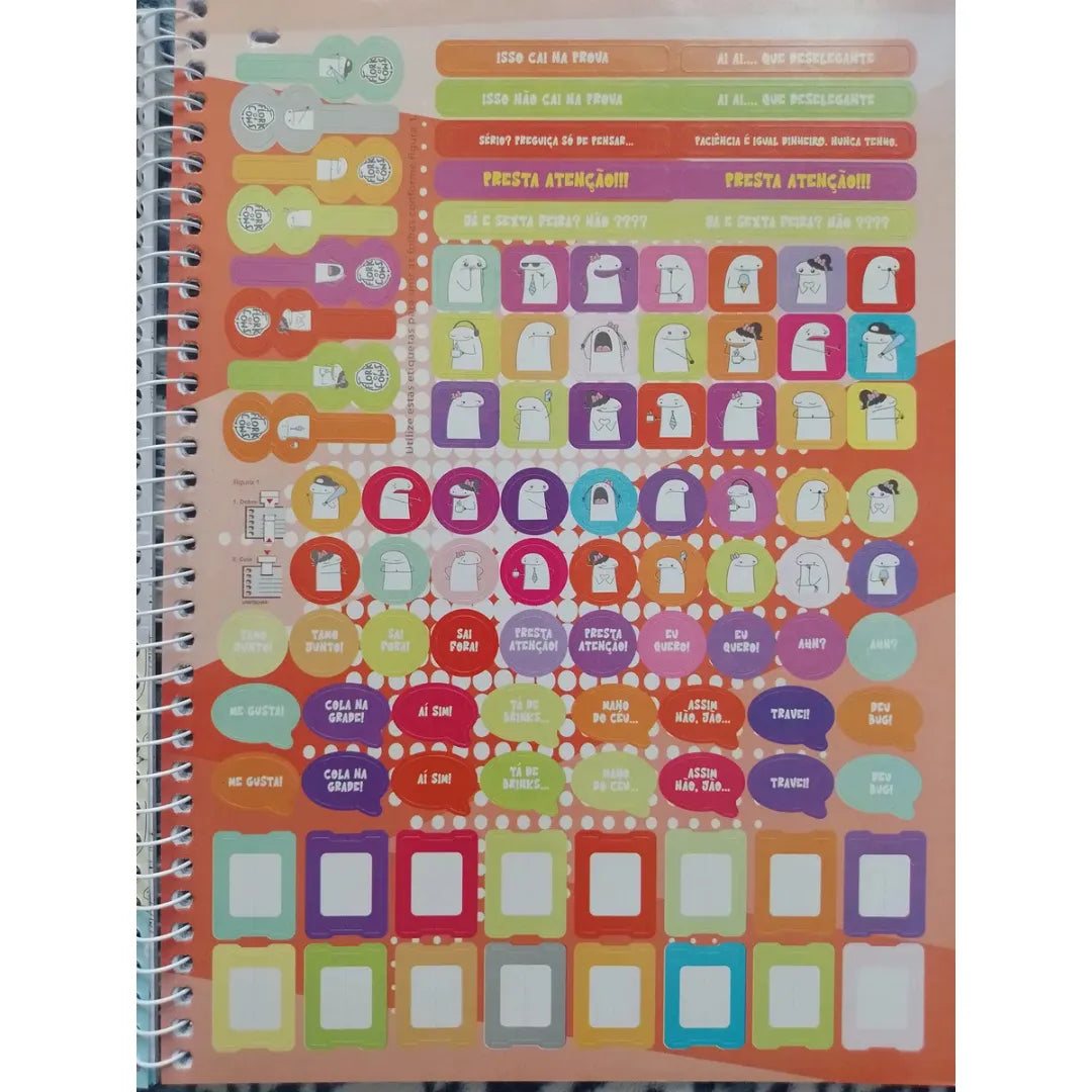 Caderno Universitário Flork Of Cows 10 Matérias Jandaia