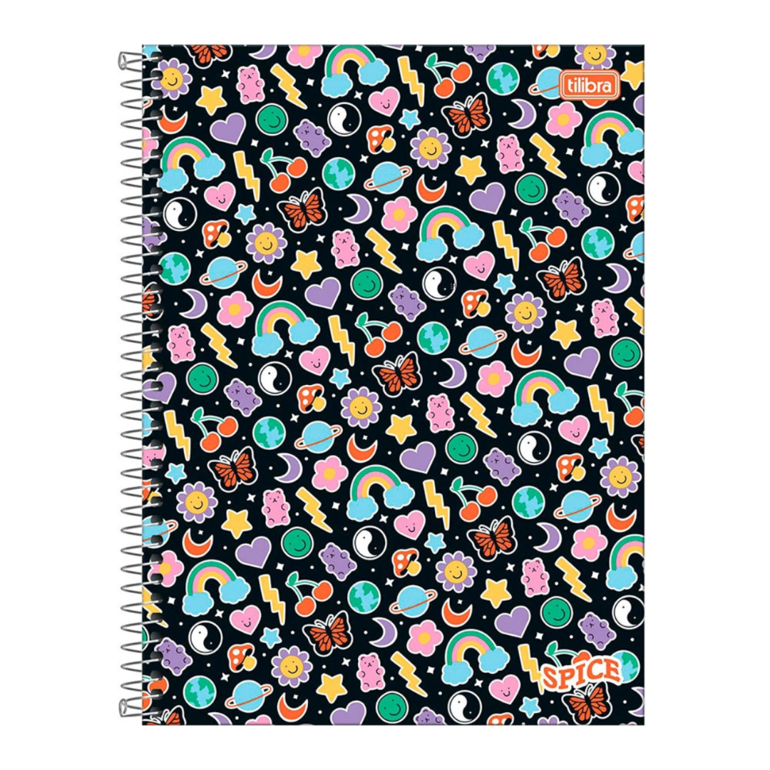 Caderno Espiral Universitário Capa Dura Tilibra Spice 1 Matéria