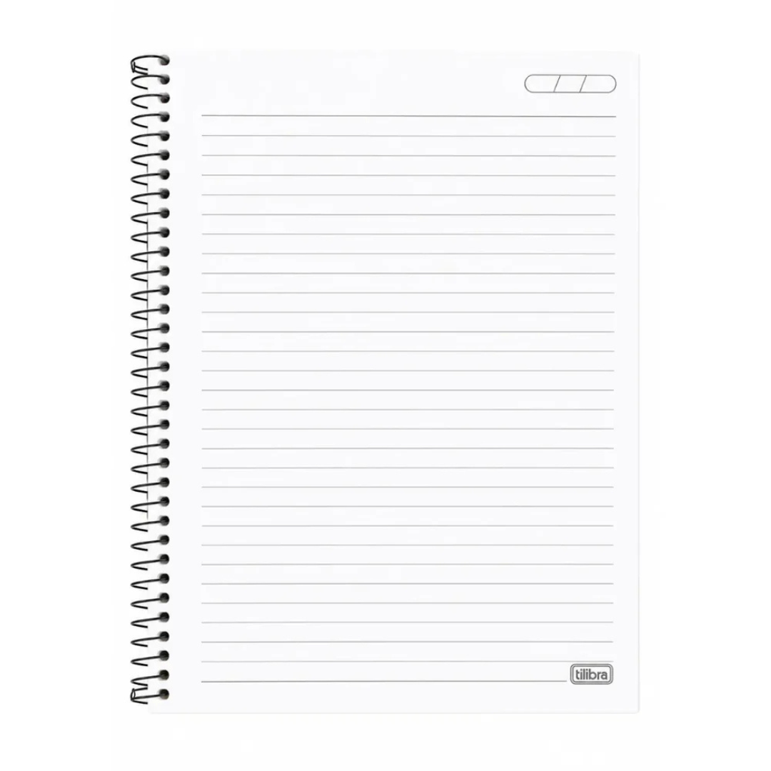 Caderno Espiral Universitário Capa Dura Tilibra Zoom Bateria Rock 10 Matérias