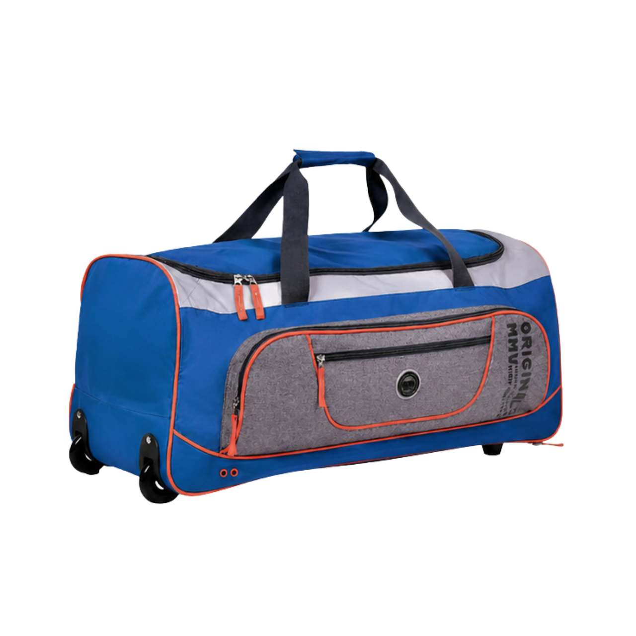 Bolsa de Viagem com Rodinhas Clio Grande Cinza e Azul