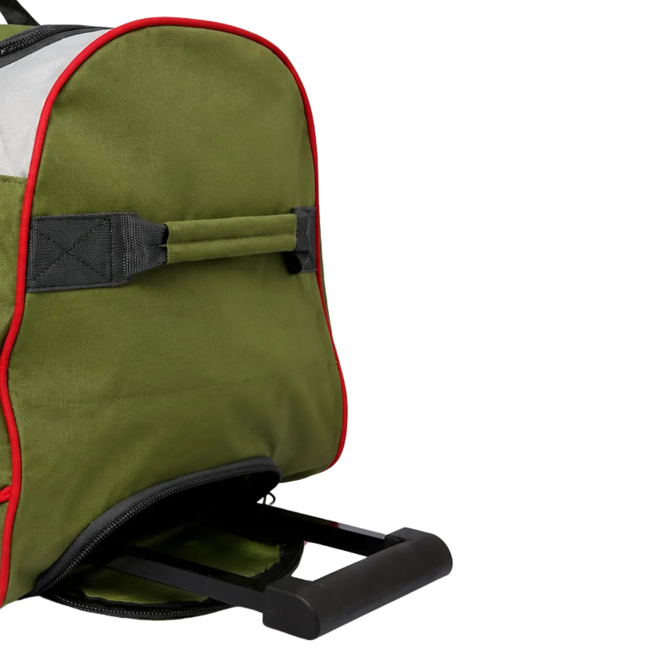 Bolsa de Viagem com Rodinhas Clio Grande Cinza e Verde