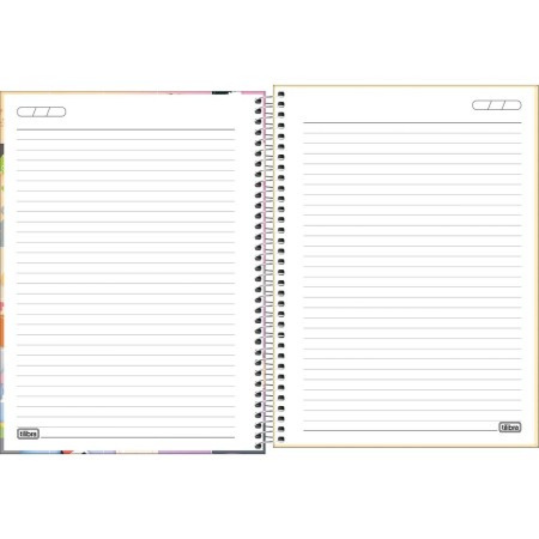 Caderno Universitário Espiral Happy Tilibra Pets Adesivos 20 Matérias