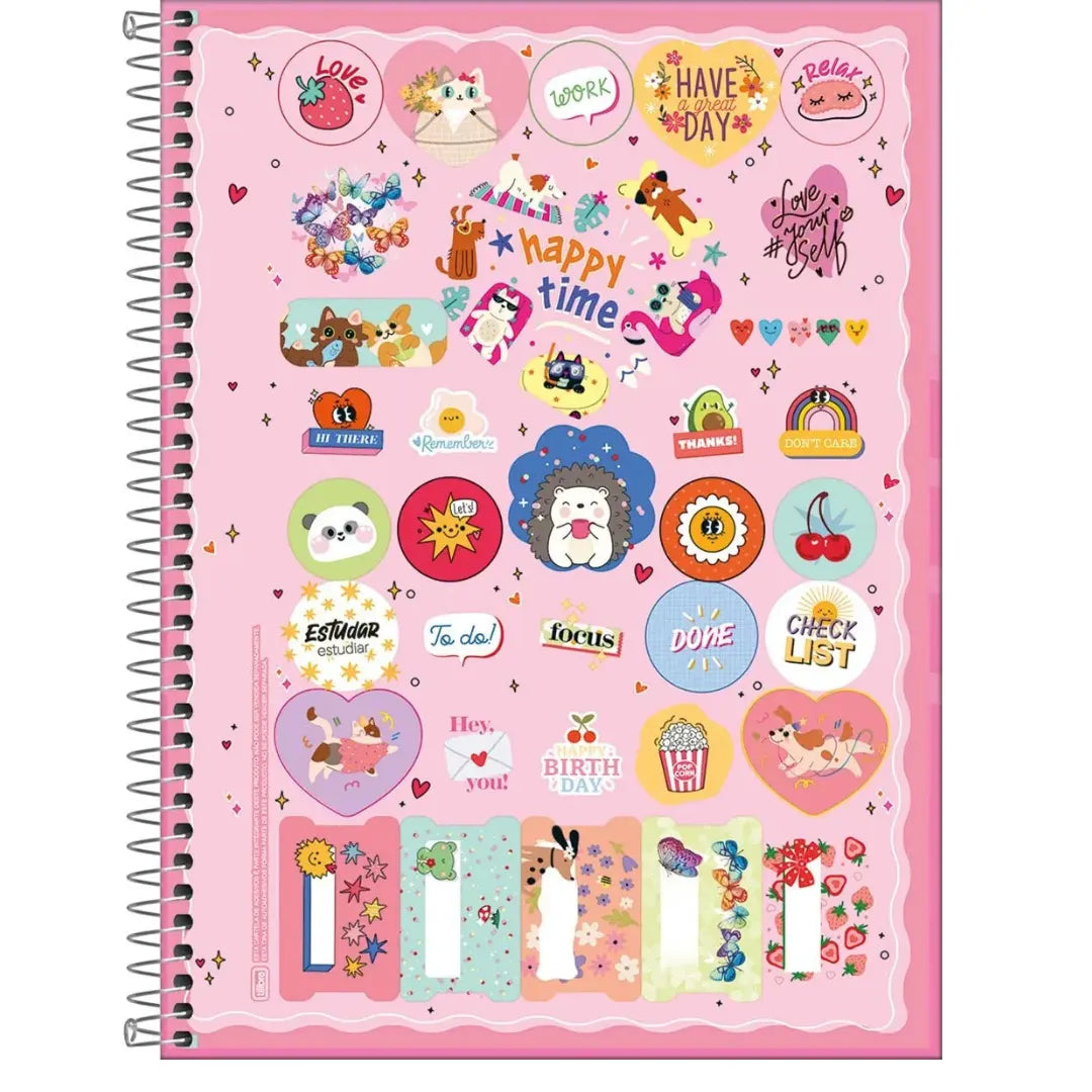 Caderno Universitário Espiral Holly Tilibra Ouriço 20 Matérias