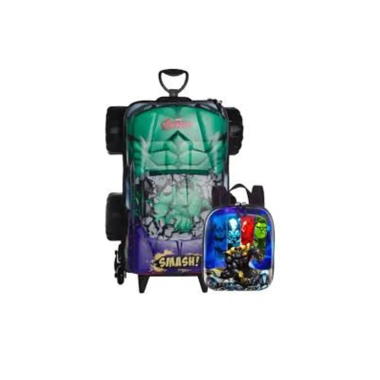 Kit Mochila Hulk Truck  Monster e Lancheira  Diplomata