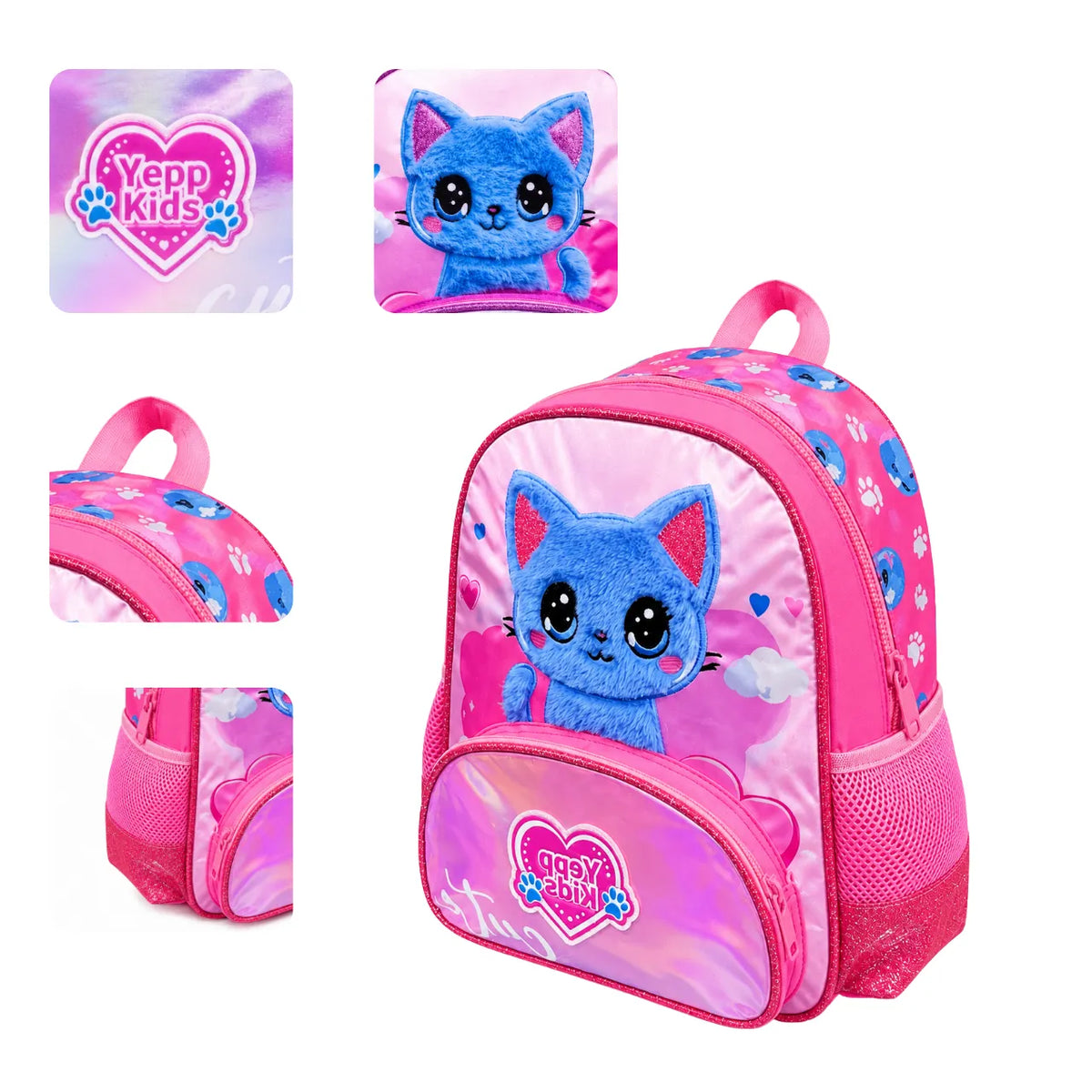 Mochila de Costa Baby Gatinha Yepp Kids Rosa