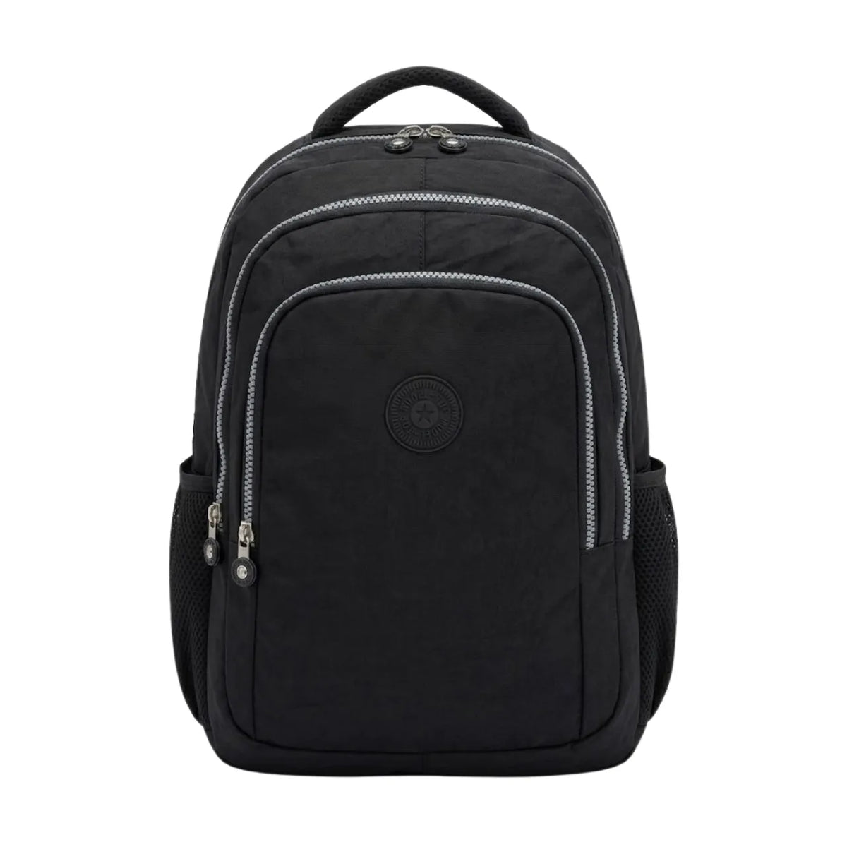 Kit Mochila de Costas Preta Ponto Verde com Estojo Box
