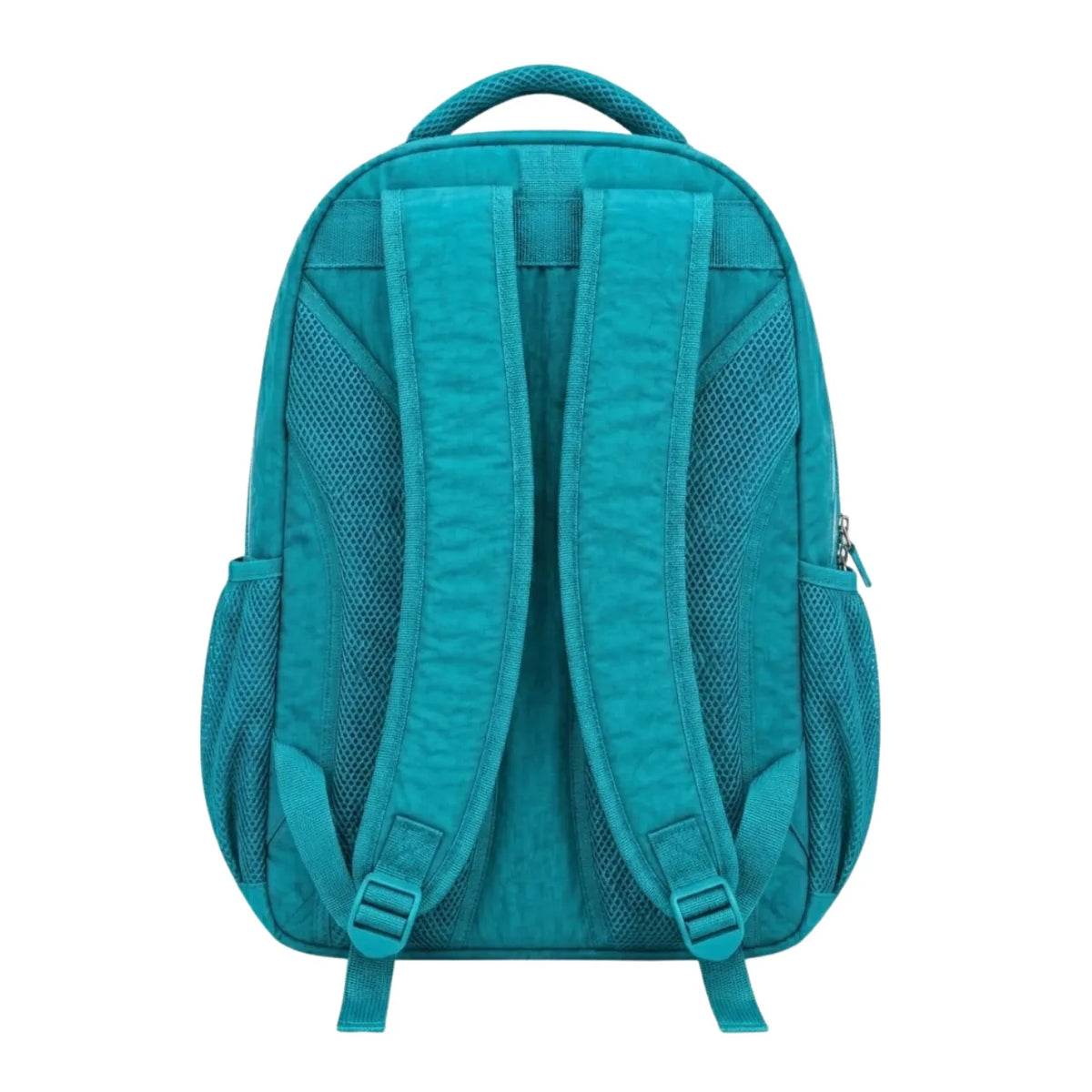 Kit Mochila de Costas Turquesa Ponto Verde com Estojo Box
