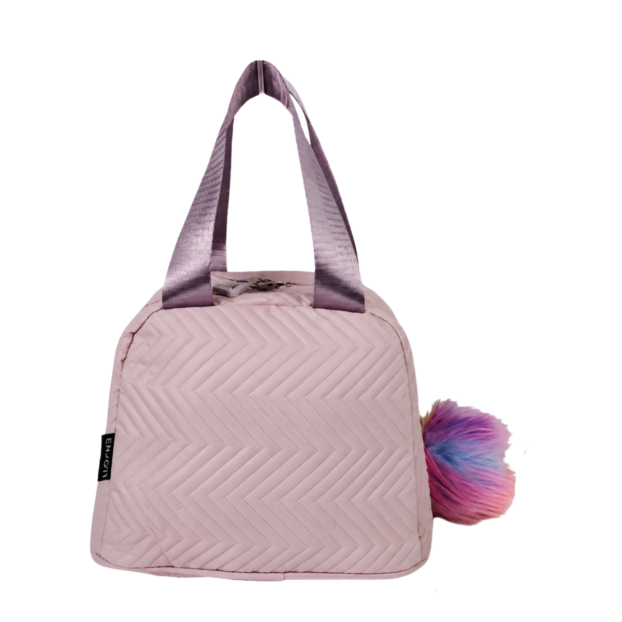 Kit Mochila de Costas Enjoy Lilas com Lancheira Térmica