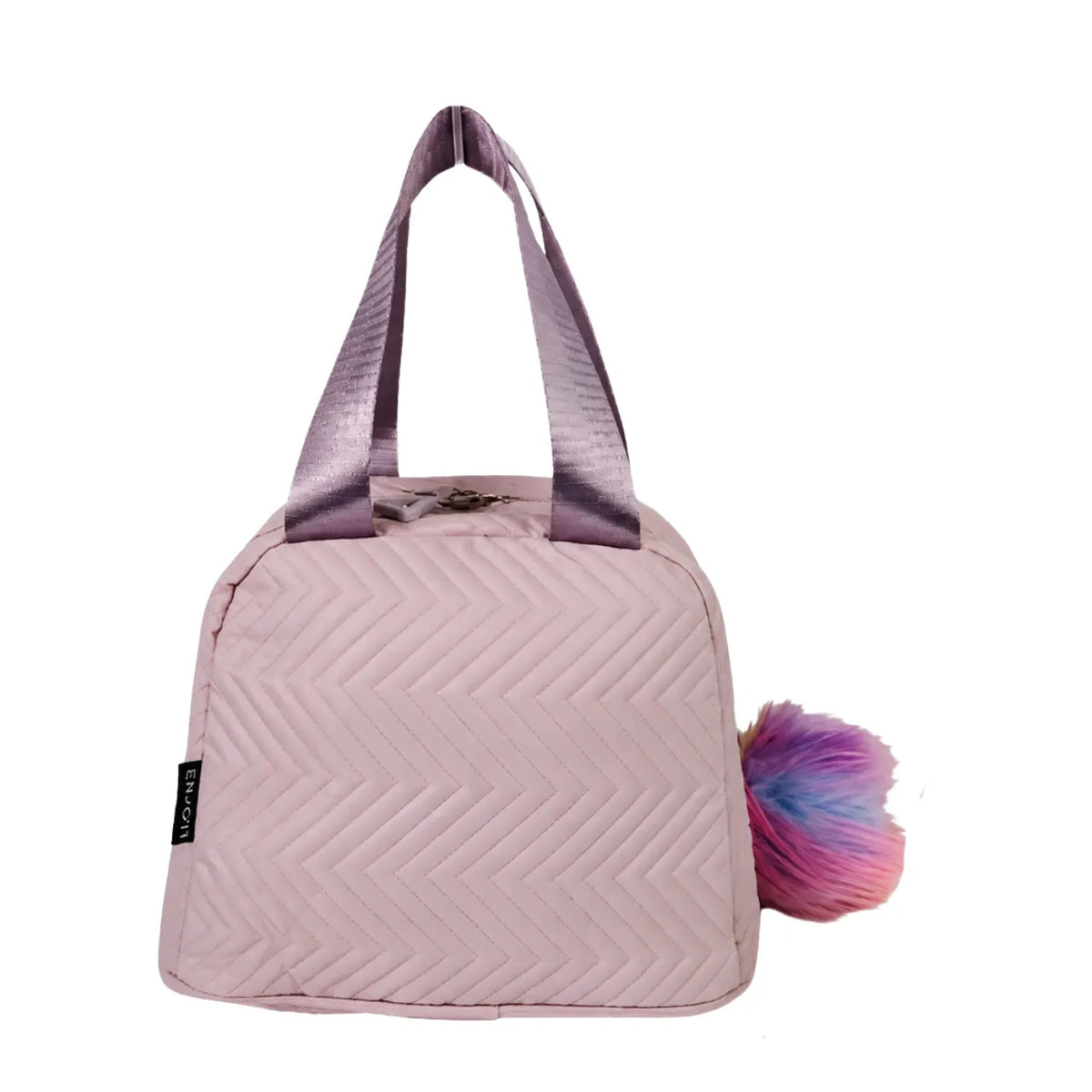 Kit Mochila de Costas Enjoy Lilas com Lancheira Térmica
