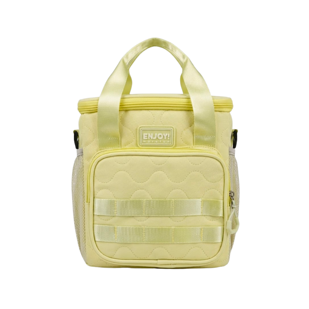 Kit Mochila de Costas Enjoy Amarela com Lancheira Térmica