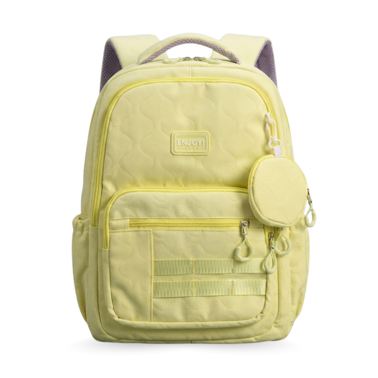 Kit Mochila de Costas Enjoy Amarela com Lancheira Térmica