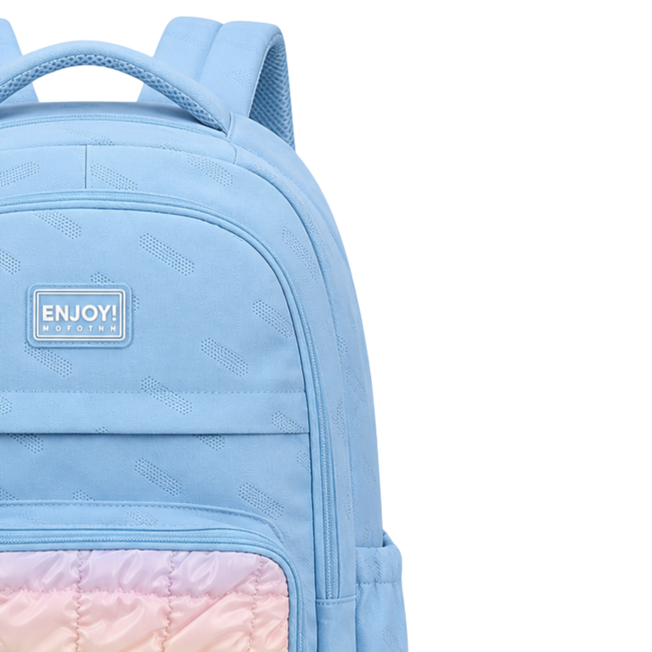 Kit Mochila de Costas Enjoy Azul com Lancheira Térmica