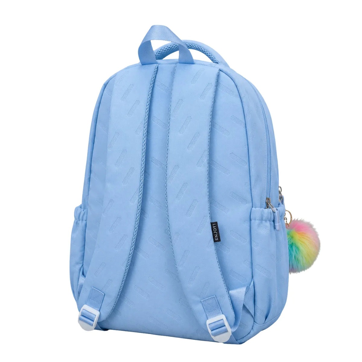 Kit Mochila de Costas Enjoy Azul com Lancheira Térmica