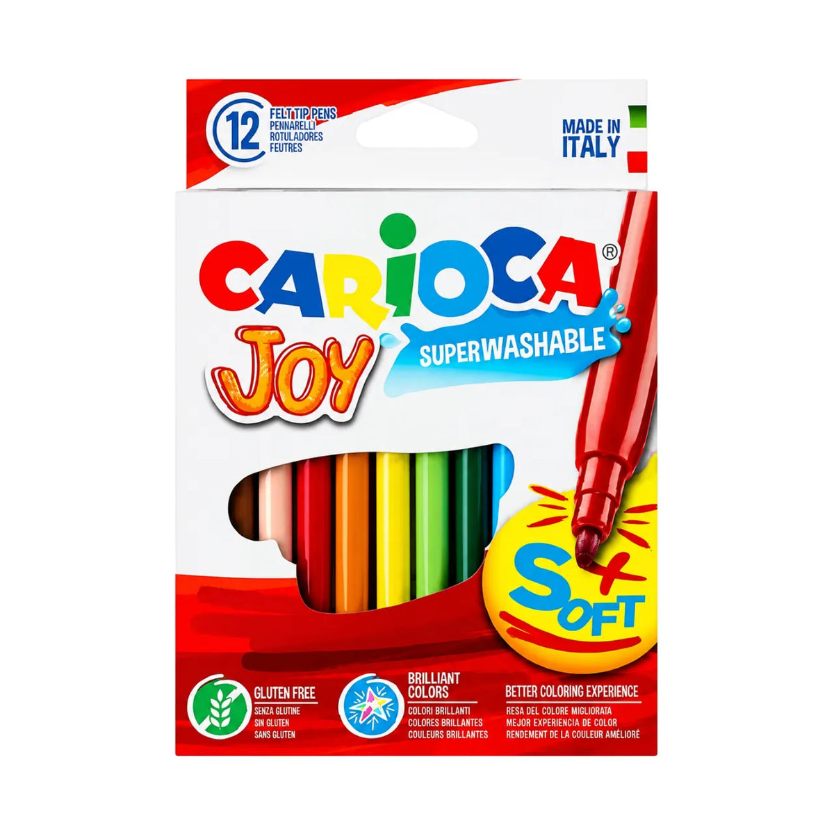 Canetinha Hidrográfica Carioca Joy 12 Cores