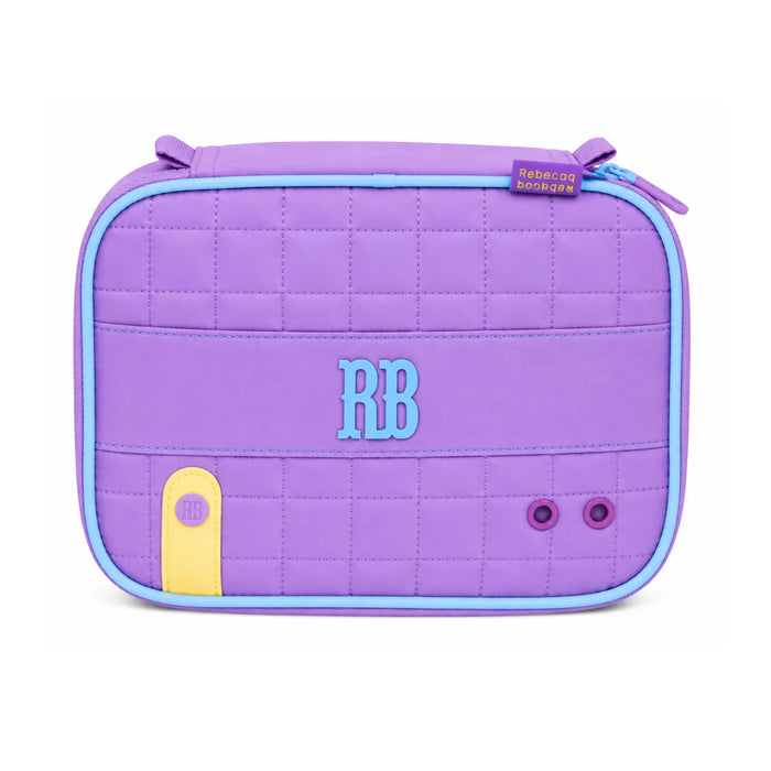 Estojo Box Roxo Com Detalhes Azul  Rebecca Bonbon Clio
