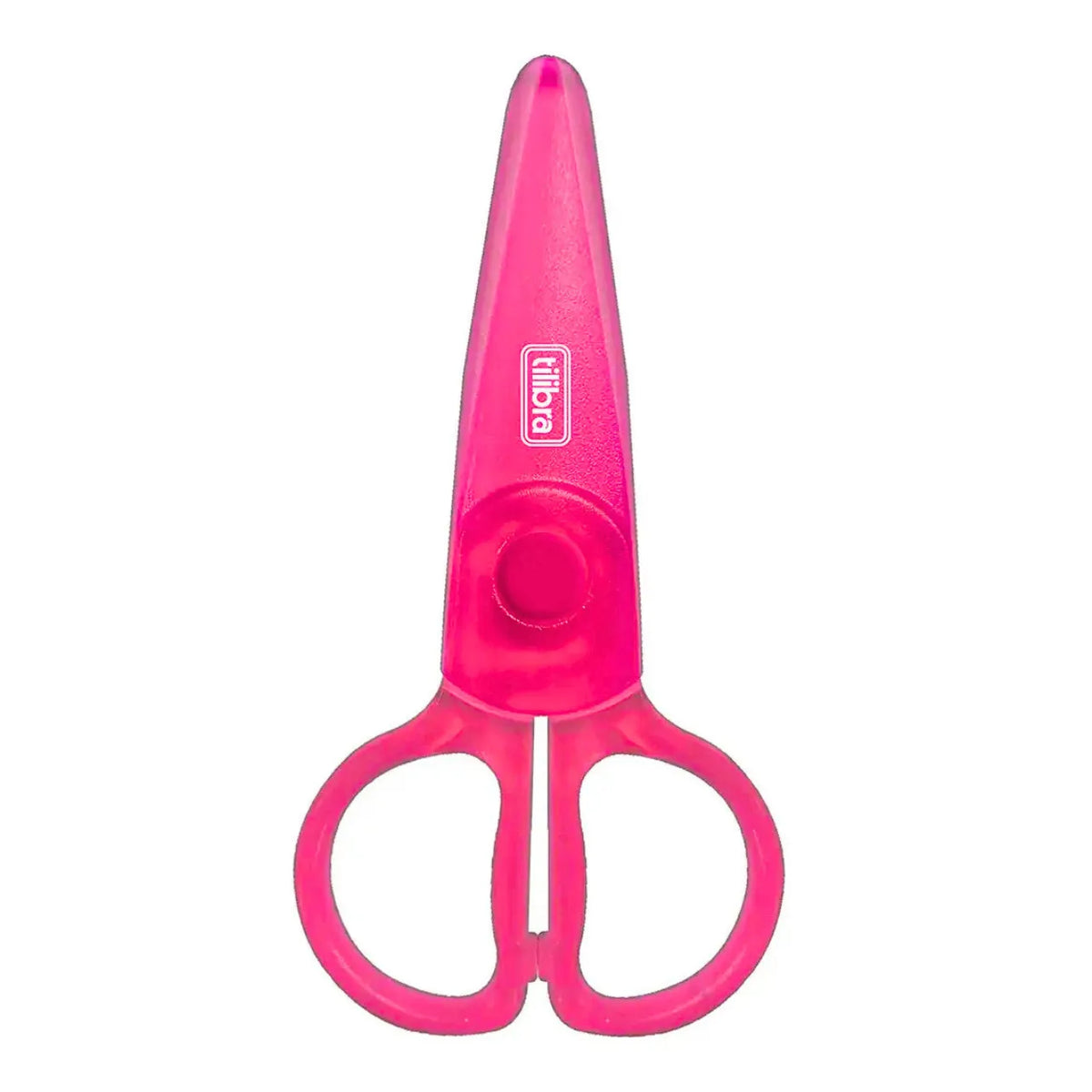 Tesoura Escolar Plástica Tilibra Rosa