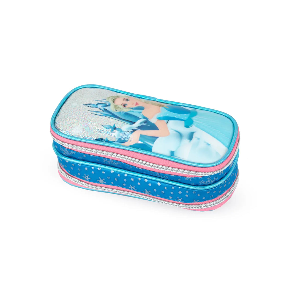 Kit Mochila de Rodas Princesa do Gelo com Lancheira e Estojo