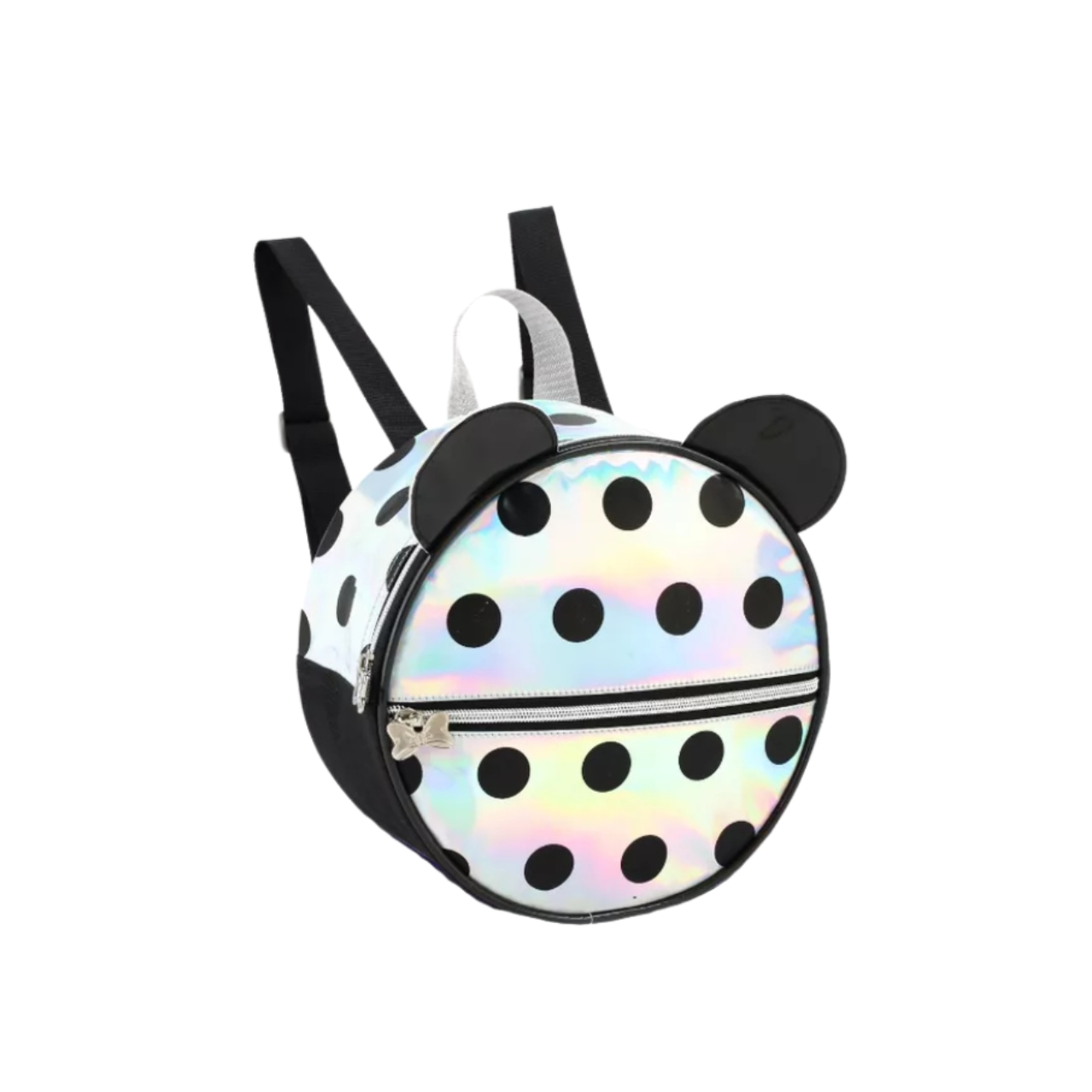 Kit Mochila de Rodas Holográfica com Lancheira e Estojo