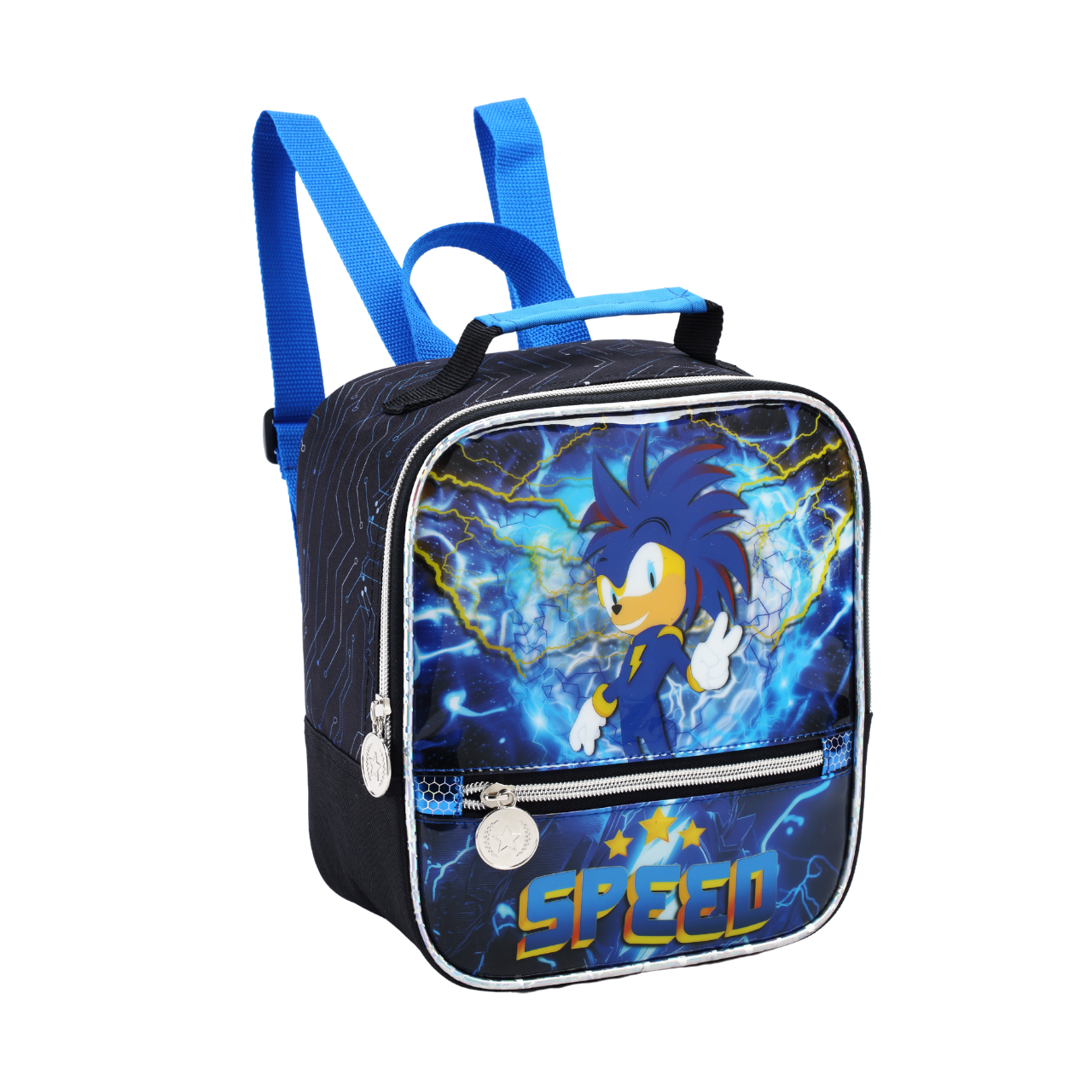 Kit Mochila de Rodas Speed Azul com Lancheira e Estojo