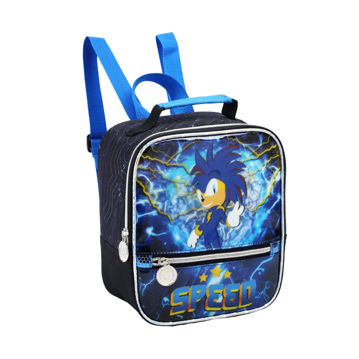 Kit Mochila de Rodas Speed Azul com Lancheira e Estojo