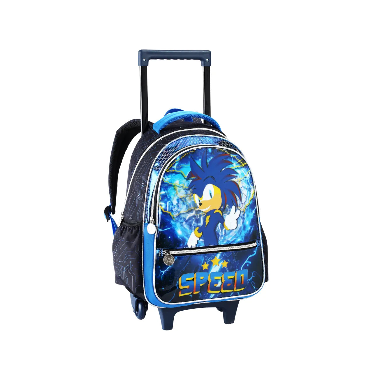 Kit Mochila de Rodas Speed Azul com Lancheira e Estojo