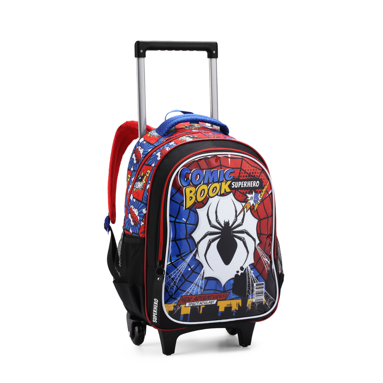 Kit Mochila de Rodas Super Hero Comic com Lancheira e Estojo