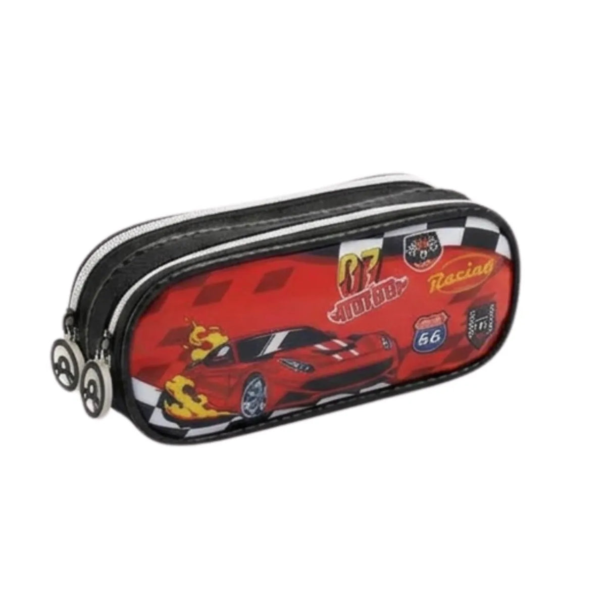 Kit Mochila de Rodinha Racing Turbo com Lancheira e Estojo