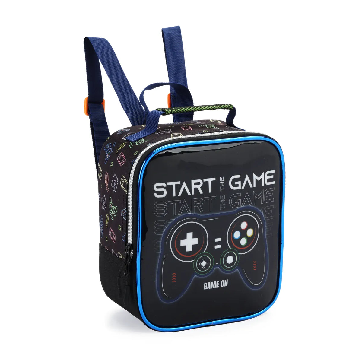 Kit Mochila de Rodas Gamer Start Game com Lancheira e Estojo