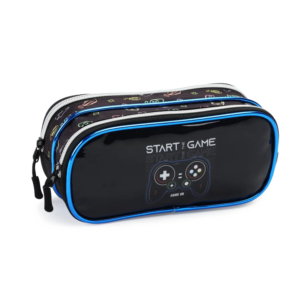 Kit Mochila de Rodas Gamer Start Game com Lancheira e Estojo