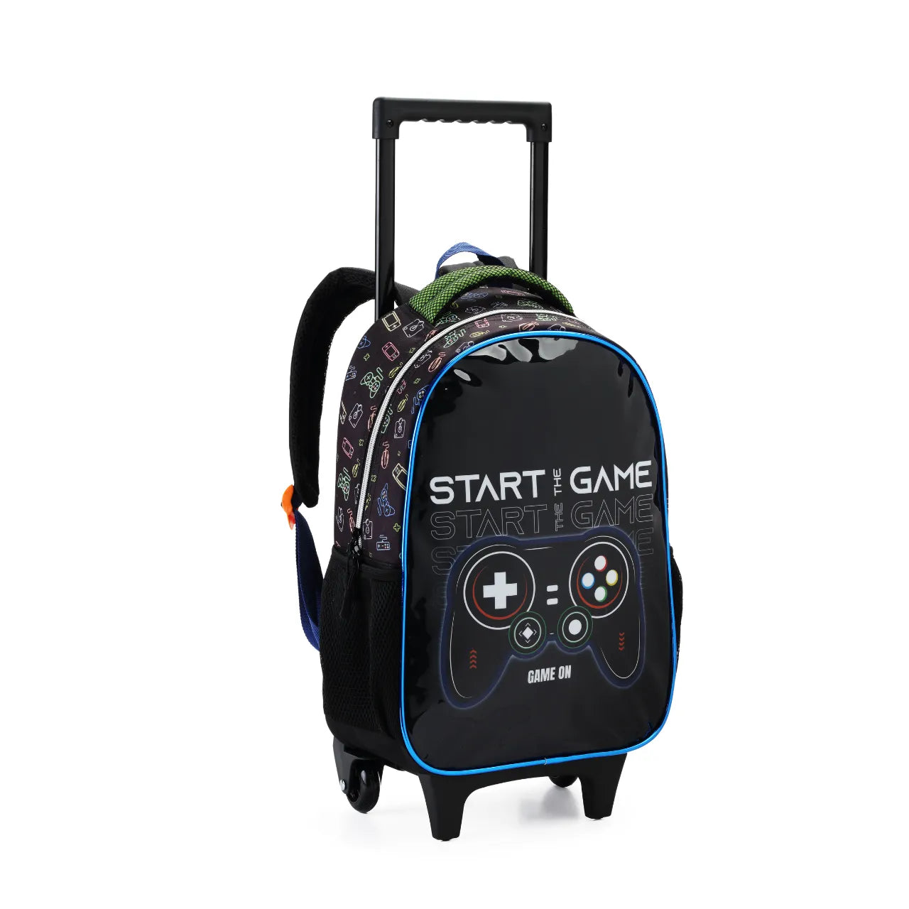 Kit Mochila de Rodas Gamer Start Game com Lancheira e Estojo