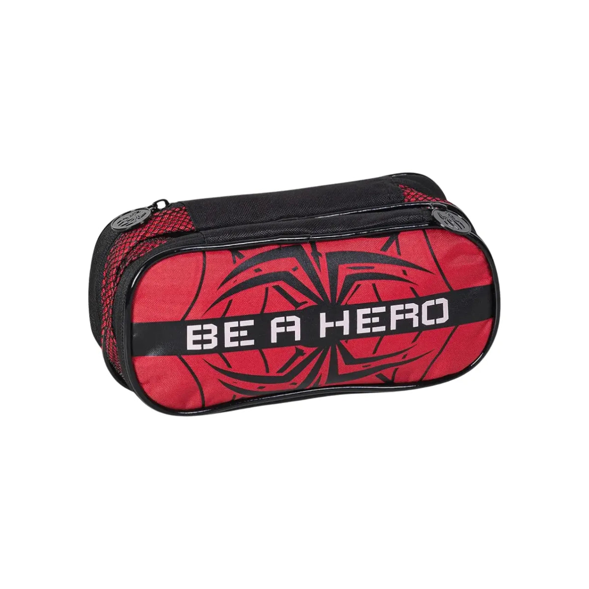 Kit Mochila de Rodas Aranha Vermelho com Lancheira e Estojo
