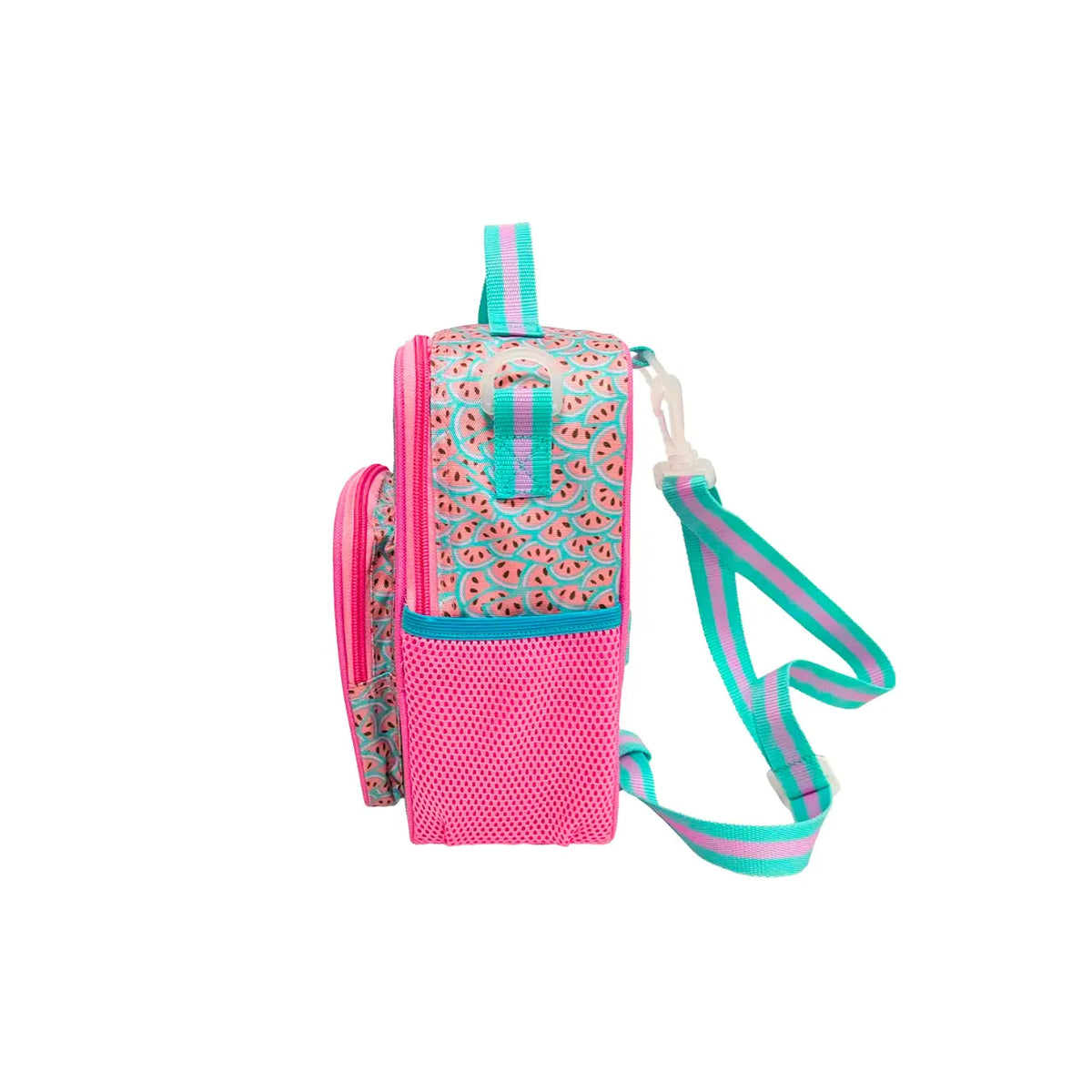 Kit Mochila de Rodas Love Unicorn com Lancheira e Estojo