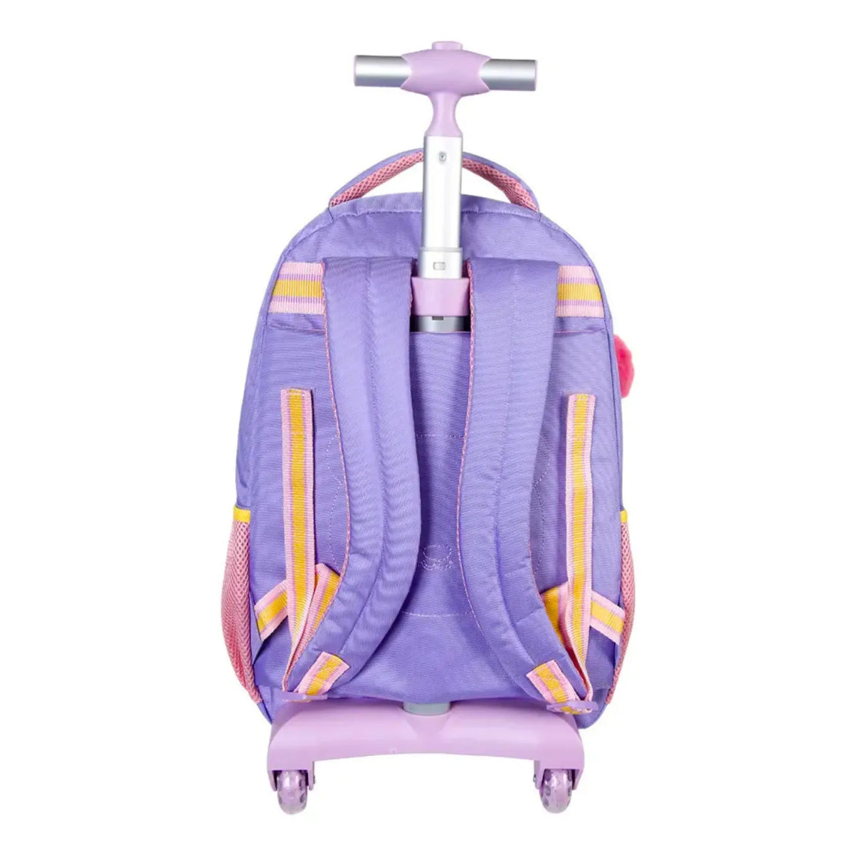 Kit Mochila de Rodinhas Panda com Lancheira e Estojo
