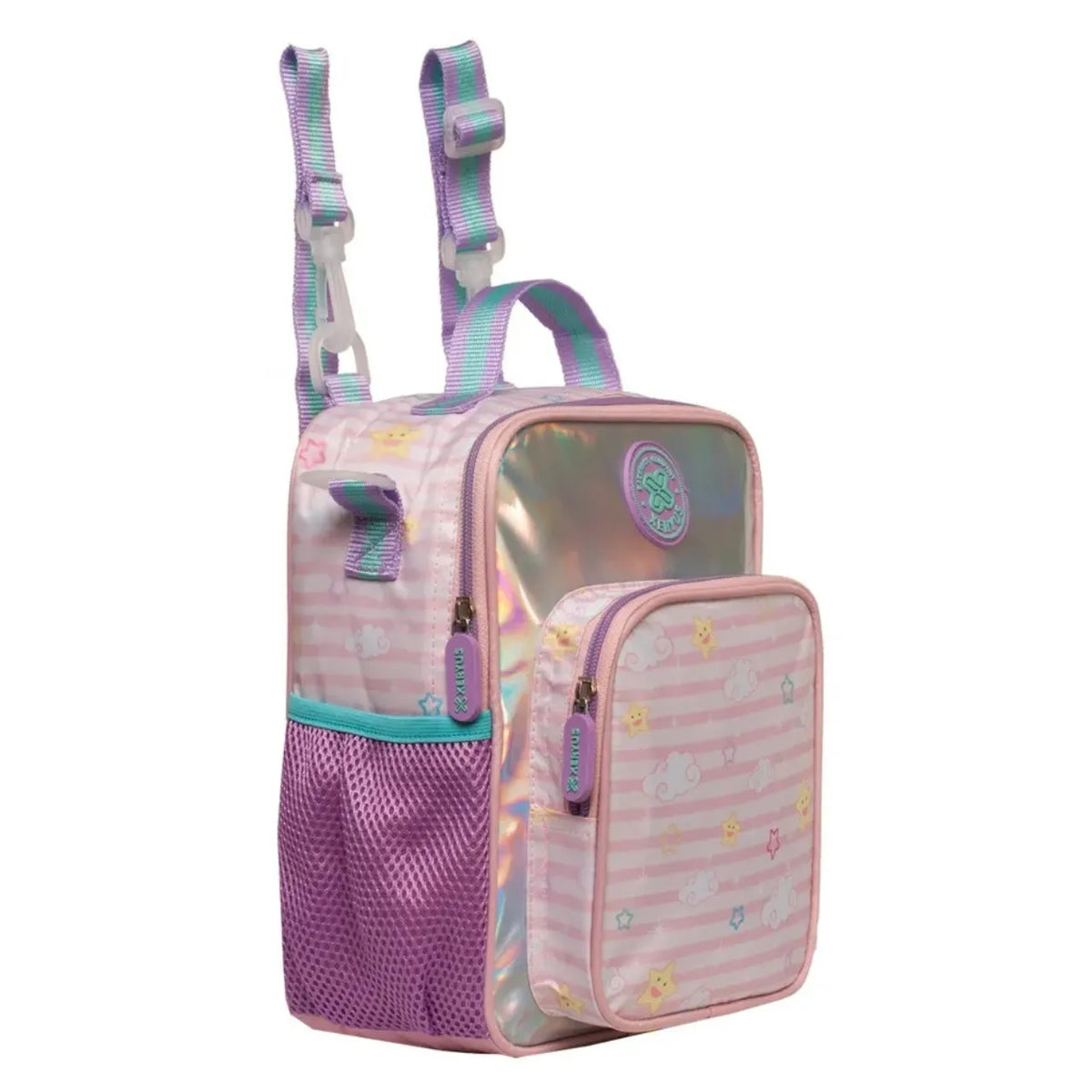 Kit Mochila de Rodas Petit com Lancheira e Estojo